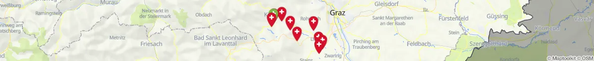 Map view for Pharmacy emergency services nearby Voitsberg (Steiermark)